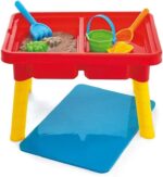 Toddler Sensory Kids Table with Lid | Sensory Bin | Kidoozie | Mega Block Compatible Lid | Indoor Outdoor Use , Red, G02521 17 x 12.5 x 11 inches - Image 2