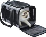 Vceoa 17.5x11x11 Inches Cat, Dog Carrier for Pets Up to 16 Lbs, Soft-Sided Cat Bag Animal Carriers Travel Puppy Carry As a Toy of Fabric Pet Home - Image 2