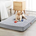 WNPETHOME Orthopedic XXL Dog Beds Large Sized Dog, Waterproof Extra Large Dogs Bed with Removable Washable Cover, Multi-Needle Quilting Dogs Crate Bed - Image 2