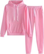 Womens 2 Piece Sweatsuit Trendy Loose Two Piece Tracksuit Long Sleeve and Pants Lounge Set Athletic Tracksuit - Image 2