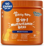 Zesty Paws Dog Multivitamin, Chewable Dog Vitamins and Supplements for Hip & Joints, Skin & Coat, Omega 3 Fish Oil for Dogs- Senior & Puppy Multivitamin- Chicken- 90ct - Image 2