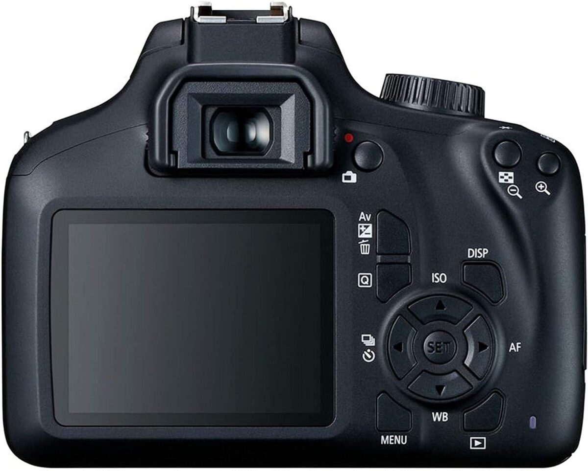 Canon EOS 4000D / Rebel T100 DSLR Camera w/EF-S 18-55mm f/3.5-5.6 Lens 3 Lens Kit Bundled with 128GB Memory + Wide Angle Lens + Telephoto Lens + Flash + More (Renewed) Black - Image 3