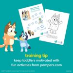 Pampers Training Pants - Easy Ups Boys & Girls Bluey - Size 5T-6T, 84 Count, Children's Potty Underwear (Packaging May Vary) - Image 7