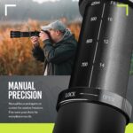 High-Power 420-1600mm f/8.3 HD Manual Telephoto Zoom Lens for Canon T1i T2i T3 T3i T4 T4i T5 T5i T6 T6i T6s T7 T7i T7s T8i EOS 1D 5D 6D 7D 30D 40D 50D 60D 70D 80D 90D XS XSI SL3 SL2 SL1 - Image 5