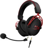 HyperX Cloud Alpha - Gaming Headset, Dual Chamber Drivers, Legendary Comfort, Aluminum Frame, Detachable Microphone, Works on PC, PS4, PS5, Xbox One/ Series X|S, Nintendo Switch and Mobile – Red - Image 4