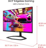 Sceptre New 24.5-inch Gaming Monitor up to 240Hz DP x2 HDMI x2 Build-in Speakers 2025 - Image 4