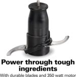 Hamilton Beach Electric Vegetable Chopper & Mini Food Processor, 3-Cup, 350 Watts, for Dicing, Mincing, and Puree, Black (72850) - Image 7