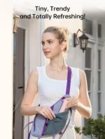 JISULIFE Handheld Mini Fan, 3 IN 1 USB Rechargeable Portable Fan [12-19 Working Hours] with Power Bank, Flashlight, Pocket Design for Travel/Summer/Concerts/Lash, Gifts for Women (Pink) - Image 6