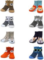 Little Me 8-Pack Baby Socks, Animal Charter Themed, 0-12 Months - Image 3
