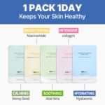 Solution Sheet Korean Collagen Face Mask for Skincare 5 Types x 2 Sets Moisturizing and Firming - Image 5