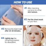 Solution Sheet Korean Collagen Face Mask for Skincare 5 Types x 2 Sets Moisturizing and Firming - Image 7
