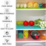 15PCS Shelf Mats Refrigerator Liners Washable Refrigerator Pads Fridge Mats Drawer Placemats Home Kitchen Gadgets Accessories Organization for Top Freezer(5green+5pink+5blue) - Image 3
