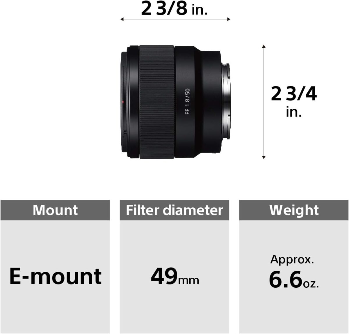 Sony - FE 50mm F1.8 Standard Lens (SEL50F18F/2) - Image 5