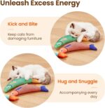 Potaroma Cat Toys Saury Fish, 3 Pack, Catnip Crinkle Sound, Soft and Durable, Interactive Kitten Kicker for Indoor Kitty Exercise 9.4 Inches for All Breeds - Image 6