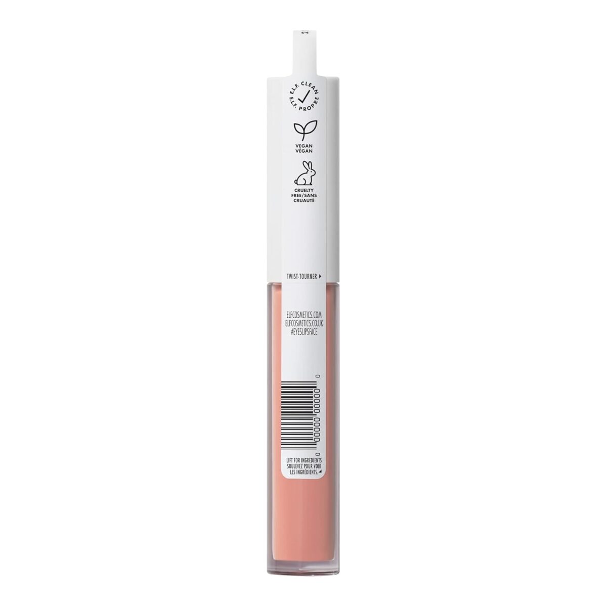 e.l.f. Lip Lacquer, Nourishing, Non-Sticky Ultra-Shine Lip Gloss With Sheer Color, Infused With Vitamins A & E, Vegan & Cruelty-Free, Whisper Pink - Image 7
