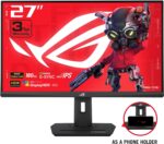 ASUS ROG Strix 27” QHD (2560x1440) HDR400 USB-C Gaming Monitor (XG27ACS), 180Hz,1ms, Fast IPS, 133% sRGB, Extreme Low Motion Blur Sync, G-Sync Compatible, DisplayWidget, Tripod Socket, 3 Year Warranty - Image 3