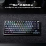 Corsair K65 Plus Wireless 75% RGB Mechanical Gaming Keyboard – Pre-Lubricated MLX Red Linear Switches – PBT Dye-Sub Keycaps – PC, Mac, PS5, PS4, Xbox, iPad – QWERTY NA – Black/Gray - Image 3