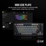 Corsair K65 Plus Wireless 75% RGB Mechanical Gaming Keyboard – Pre-Lubricated MLX Red Linear Switches – PBT Dye-Sub Keycaps – PC, Mac, PS5, PS4, Xbox, iPad – QWERTY NA – Black/Gray - Image 9
