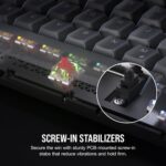 Corsair K65 Plus Wireless 75% RGB Mechanical Gaming Keyboard – Pre-Lubricated MLX Red Linear Switches – PBT Dye-Sub Keycaps – PC, Mac, PS5, PS4, Xbox, iPad – QWERTY NA – Black/Gray - Image 12