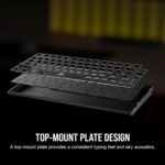 Corsair K65 Plus Wireless 75% RGB Mechanical Gaming Keyboard – Pre-Lubricated MLX Red Linear Switches – PBT Dye-Sub Keycaps – PC, Mac, PS5, PS4, Xbox, iPad – QWERTY NA – Black/Gray - Image 13