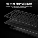 Corsair K65 Plus Wireless 75% RGB Mechanical Gaming Keyboard – Pre-Lubricated MLX Red Linear Switches – PBT Dye-Sub Keycaps – PC, Mac, PS5, PS4, Xbox, iPad – QWERTY NA – Black/Gray - Image 14