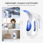 HiLIFE Steamer for Clothes, Portable Handheld Design, 240ml Big Capacity, 700W, Strong Penetrating Steam, Removes Wrinkle, for Home, Office(ONLY FOR 120V) - Image 7