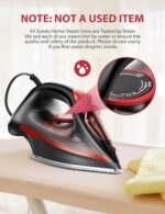 Irons Steamer for Clothes, 1500W Iron with Burst of Steam, 500 Microsteam Holes, Powerful Steam Iron, Auto shutoff, Self-Cleaning, 12.31oz Water Tank Ironing Clothes for All Fabrics - Image 3