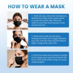 Borje Disposable Face Mask, 100 PCS Black Masks, 3 Ply Protection Face Masks - Image 7