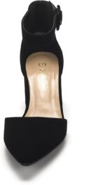DREAM PAIRS ANNEE Pointed Toe Low Chunky Heels Pump Shoes - Image 5