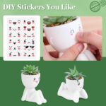 Der Rose 2 Pack Fake Plants Succulents Plants Artificial for Living Room Home Bathroom Office Decor - Image 6