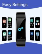 GRV Fitness Tracker Non Bluetooth Fitness Watch No App No Phone Required Waterproof Pedometer Watch with Steps Calories Counter Sleep Tracker for Men Women Parents - Image 5