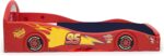Delta Children Disney Pixar Cars Lightning McQueen Race Car Sleep and Play Toddler Bed with Attached Guardrails - Image 4