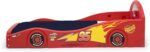 Delta Children Disney Pixar Cars Lightning McQueen Race Car Sleep and Play Toddler Bed with Attached Guardrails - Image 8