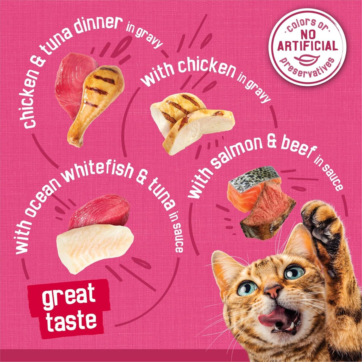 Purina Friskies Gravy Wet Cat Food Variety Pack, Surfin’ and Turfin’ Prime Filets Favorites - (Pack of 40) 5.5 oz. Cans - Image 6