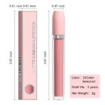 BINGBRUSH Super Matte Longwear No-Budge Stay On Smudge Proof Liquid Lipstick Long Lasting Makeup for Women,Highly Pigmented Color and Instant Shine, Cheeky - Image 7