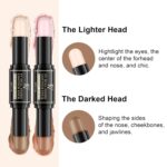 FV Dual-Ended Contour & Highlighter Stick - 2 Pack, Waterproof, Long-Lasting, Creamy & Blendable Formula, Natural Finish Sculpting Stick for Face & Body, Shades: 02 Light/Medium & 01 Medium - Image 4