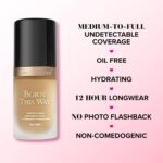 Too Faced Born This Way Natural Finish Longwear Liquid Foundation | Medium-To-Full Coverage | Hydrating + Oil Free - Image 5