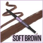 Maybelline Express Brow 2-In-1 Pencil and Powder Eyebrow Makeup, Soft Brown, 1 Count - Image 3