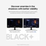 Samsung 32-Inch Odyssey G3 (G30D) Series FHD Gaming Monitor, 1ms, 180Hz, AMD FreeSync, Adjustable Stand, Black Equalizer, Virtual Aim Point, Eye Saver Mode, Flicker-Free, LS32DG302ENXZA - Image 7