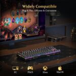 Redragon K552 Mechanical Gaming Keyboard, 87-Key Compact, LED Gaming Keyboard with Red Switches, Anti-Ghosting, Metal Frame for PC Gaming & Typing, Beginner-Friendly (Black) - Image 8