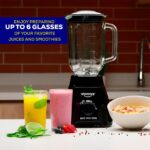 Universal 550W Mass Vital Blender - Glass Jar 57 Oz/1.8 Quart/1.7 Liter - 7-cup, 2 Speed + Pulse Function and 4 Stainless Steel Blade with Chrome Steel Technology - Image 6