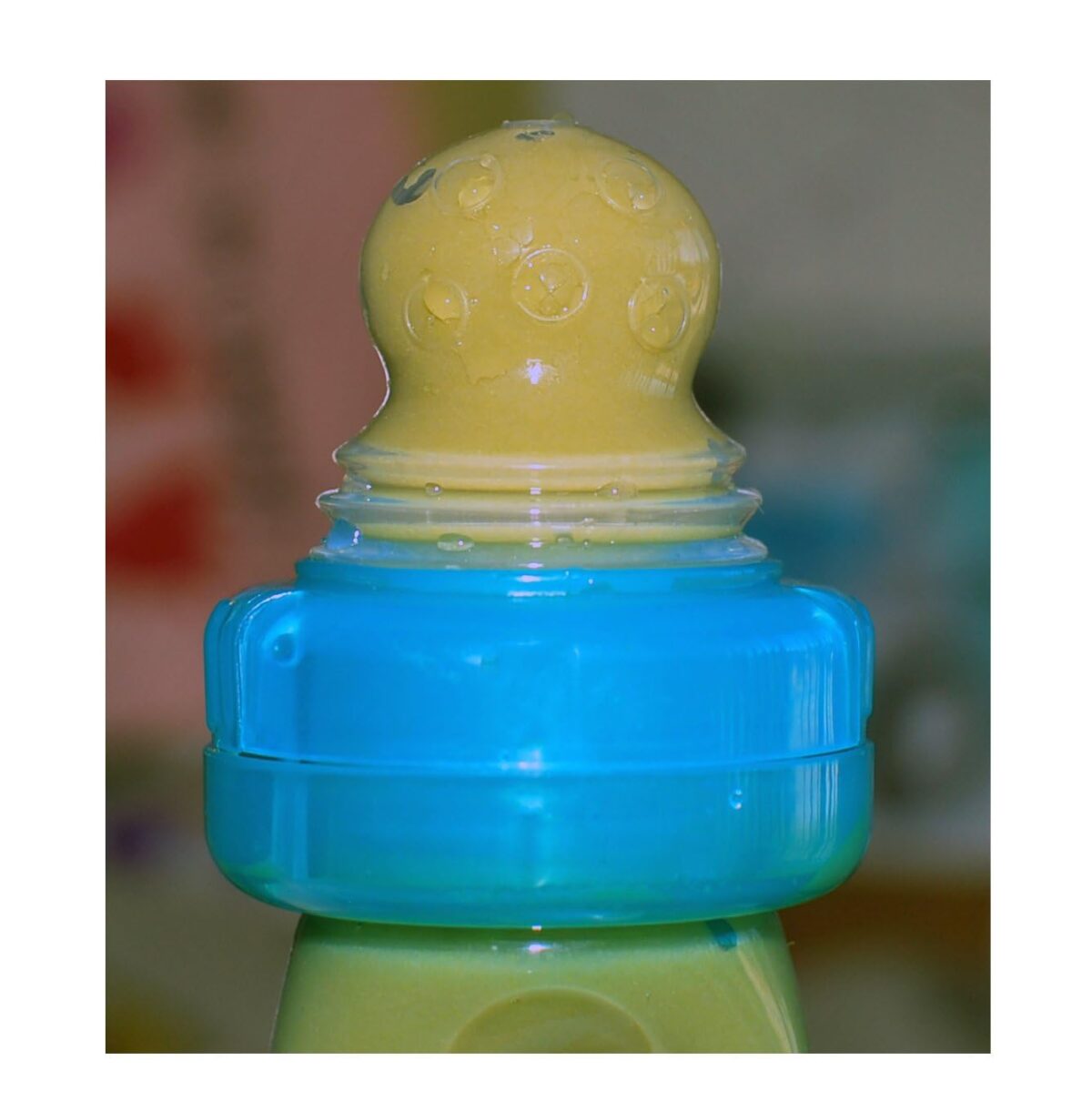 Nuby EZ Squee-Z Silicone Self Feeding Baby Food Dispenser, 1 Count (Pack of 1) - Aqua/Pink/Green, Colors May Vary - Image 3