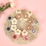 4Packs Baby Girls Socks,Flower Non-Slip Grips for Babies Toddler Princess Low Cut Ankle Socks for Girls - Image 3