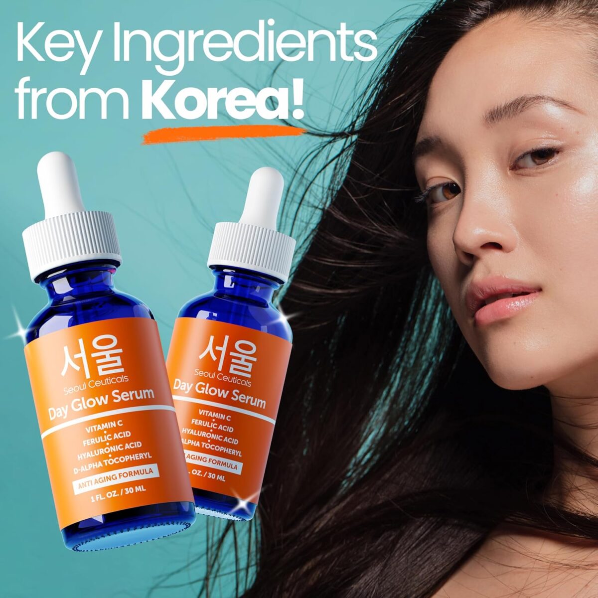 SeoulCeuticals Korean Skin Care 20% Vitamin C Hyaluronic Acid Serum + CE Ferulic Acid - Potent Anti Aging, Anti Wrinkle Korean Beauty 1oz - Image 8