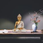 Gold Buddha Statue 10.2'' - Large Indoor Buddha for Home Decor, Zen, Living Room & Meditation - Image 5