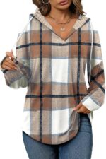 Bofell Womens Fashion Tops Hoodies for Women Pullover Oversized Sweatshirts Long SLeeve Shirts Loose Fit - Image 3