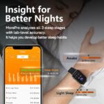 MorePro Health Fitness Tracker with Blood oxy-gen Monitor and 24/7 Heart Rate and Blood Pressure, Sleep Monitor, 120+ Sport Modes Waterproof Fitness Watch for Women Men Android iOS, Black - Image 5