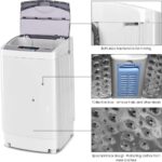 Giantex Full-Automatic Washing Machine Portable Compact 1.34 Cu.ft Laundry Washer Spin with Drain Pump, 10 programs 8 Water Level Selections with LED Display 12 Lbs Capacity - Image 7