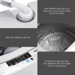 Giantex Full-Automatic Washing Machine Portable Compact 1.34 Cu.ft Laundry Washer Spin with Drain Pump, 10 programs 8 Water Level Selections with LED Display 12 Lbs Capacity - Image 8