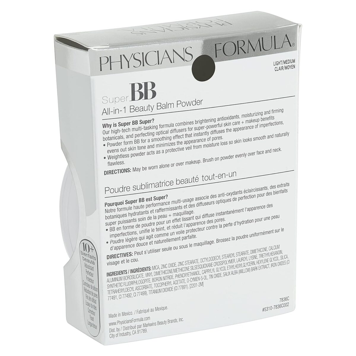 Physicians Formula Super BB Cream All-in-1 Beauty Balm Powder Light/Medium | Dermatologist Tested, Clinicially Tested - Image 10